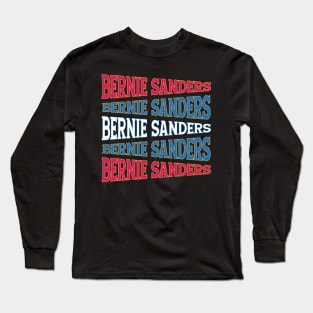 TEXT ART USA BERNIE SANDERS Long Sleeve T-Shirt